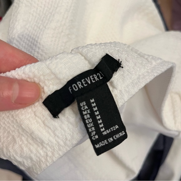 Bundle Cardigan and Skirt Set Jacob F21 Forever 21 Pencil Skirt White Gray - Picture 8 of 10